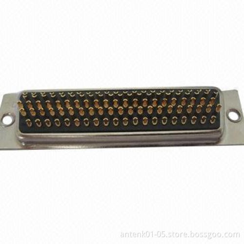 D-SUB 104P Male/Female Connector, Solder Machined Straight Type, RoHS Compliant